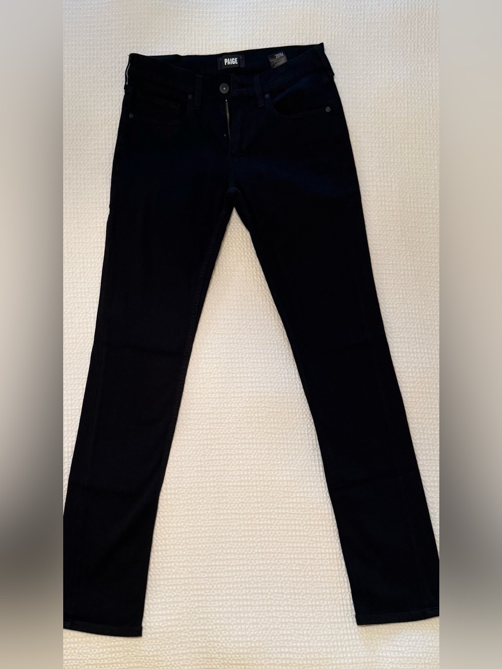 PAIGE | Men's Lennox Jeans | Black Shadow | Slim Stretch Denim | Size = 29 - Picture 3 of 10